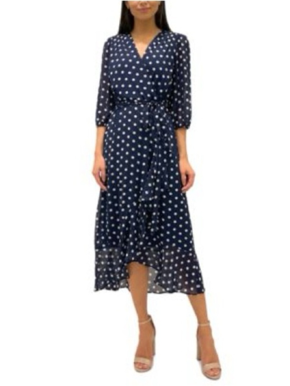 Printed Georgette Country Road Spot
Print Maxi Dress Sam Edelman